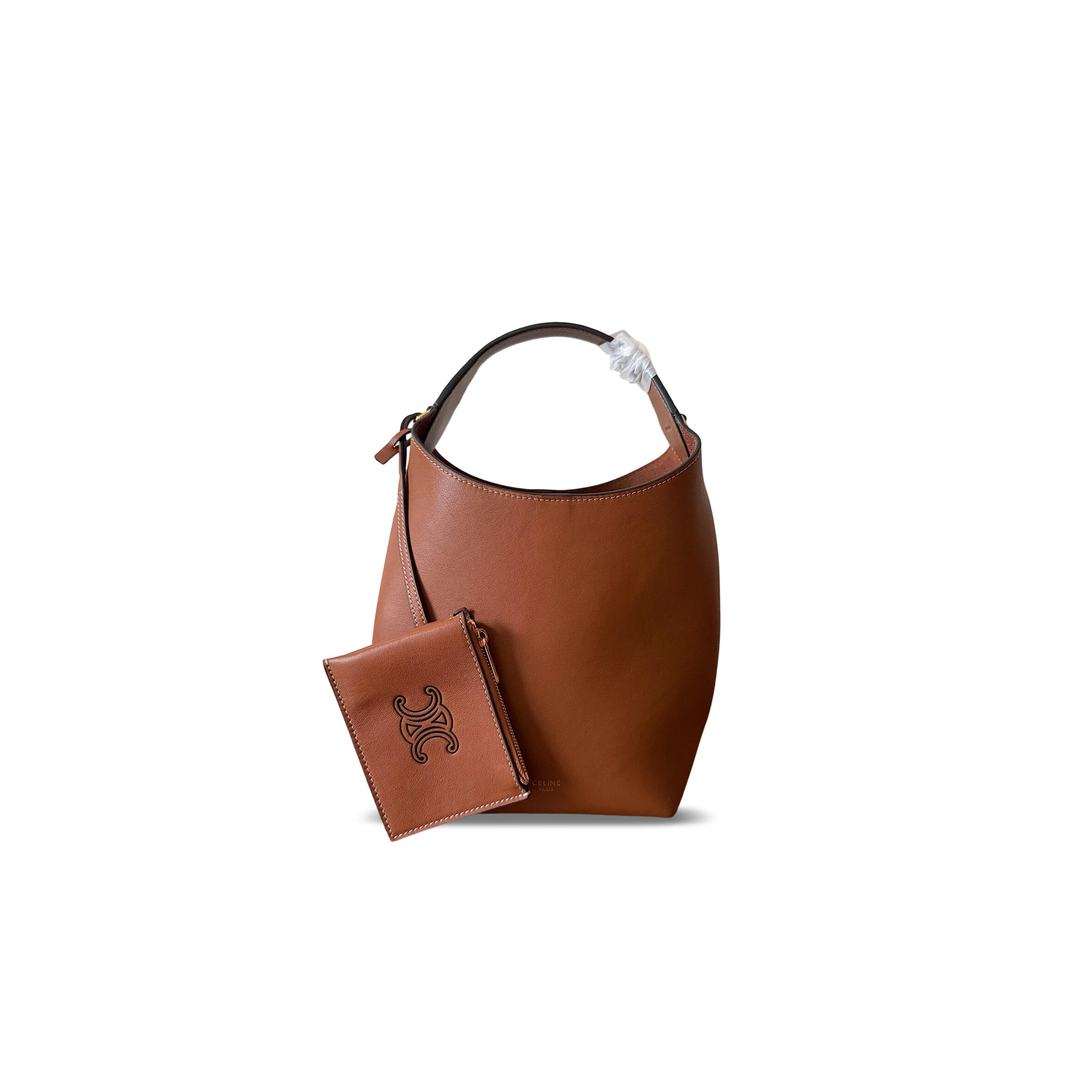 CELINE SMALL HOBO IN SUPPLE SMOOTH CALFSKIN L10133Q71.04LU (19*18*11.5cm)